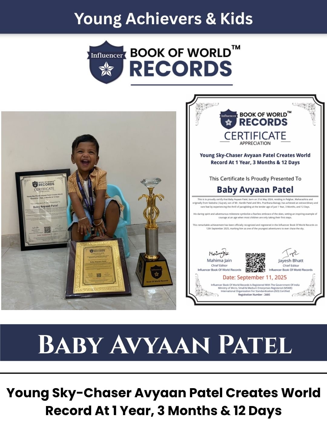 Baby Avyaan Patel